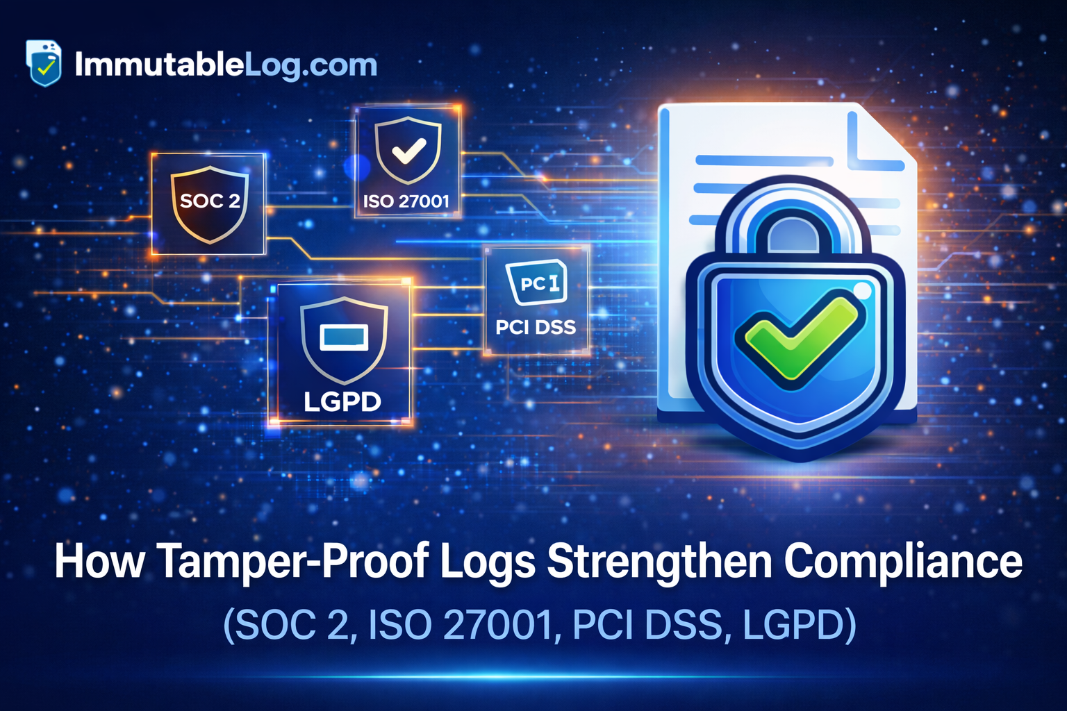 How Tamper-Proof Logs Strengthen Compliance (SOC 2, ISO 27001, PCI DSS, LGPD)