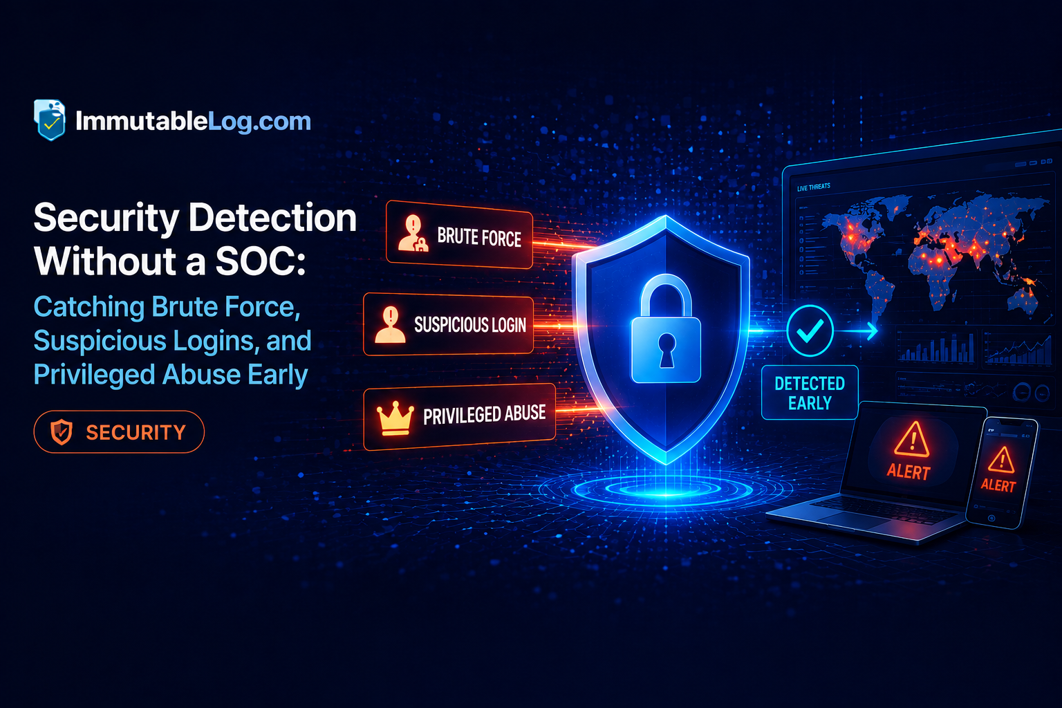 Security Detection Without a SOC: Catching Brute Force, Suspicious Logins, and Privileged Abuse Early