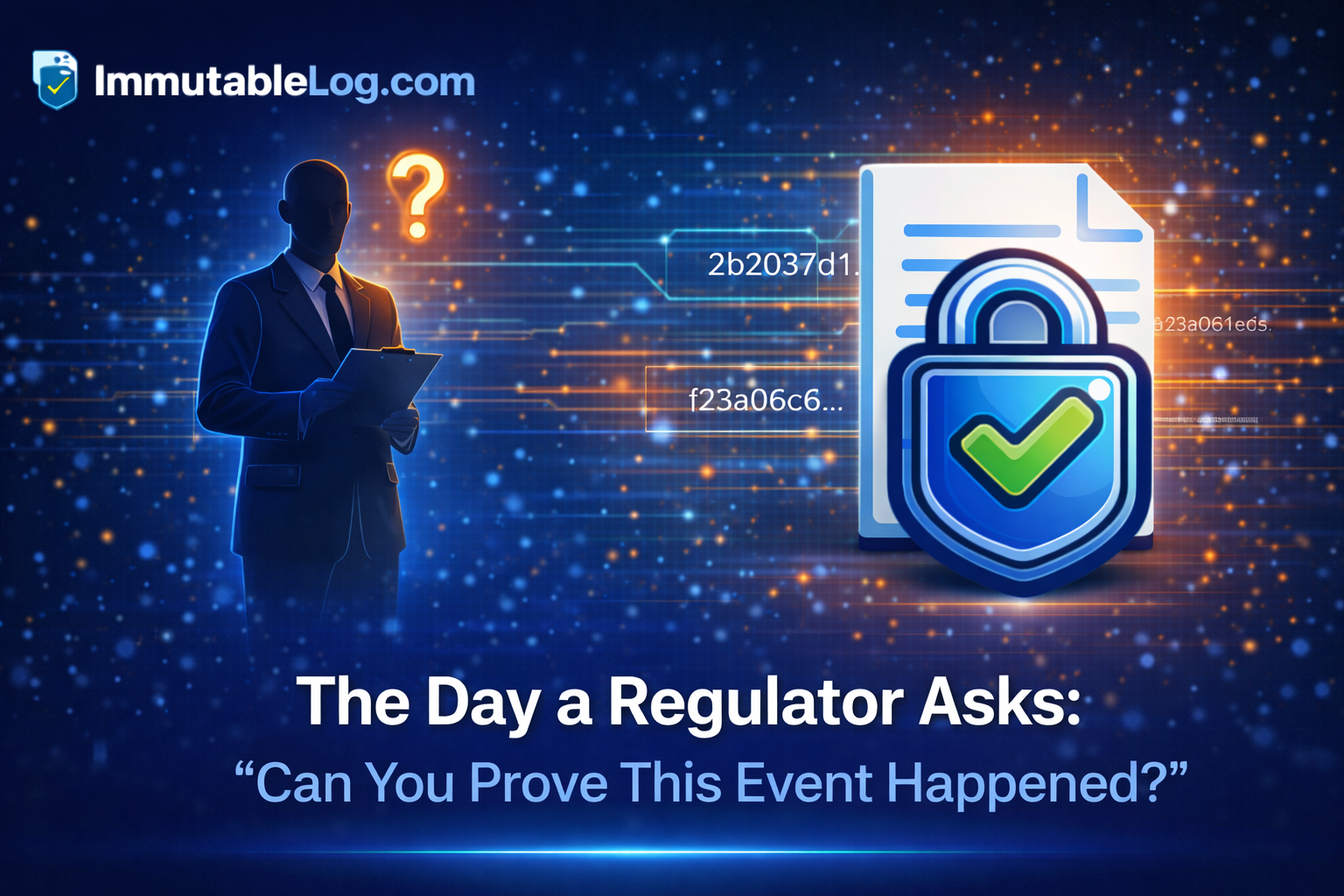 The Day a Regulator Asks: "Can You Prove This Event Happened?"